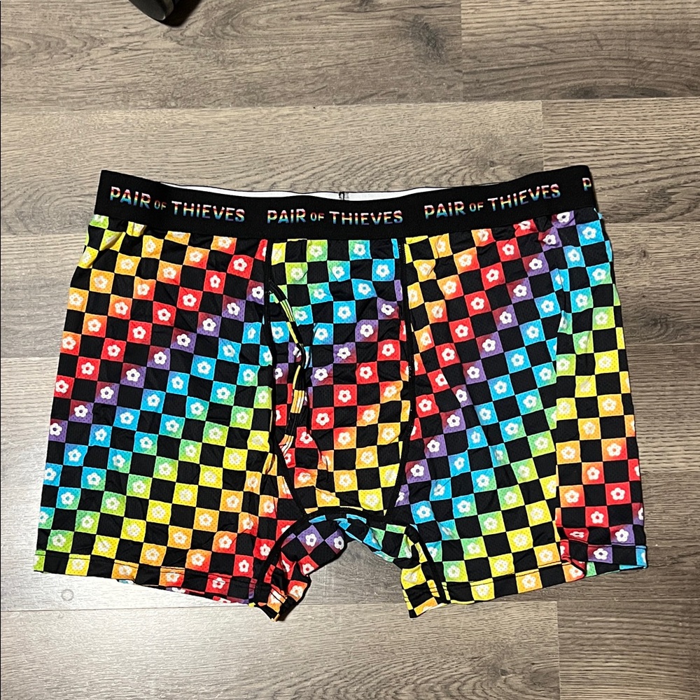 Pair of Thieves Multicolor Checkered Boxer Briefs